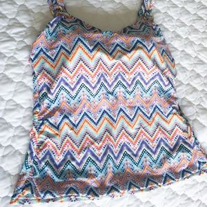 Multi color tankini swimsuit CROFT & BARROW